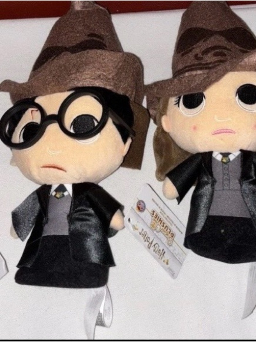 Lot of 4 Funko Super Cute Plushies Harry Potter w/ Sorting Hat Hagrid, Ron, Her
